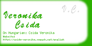 veronika csida business card